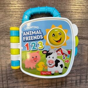 Fisher Price Laugh & Learn Counting Animal Friends Light Up and Sound Kids Book